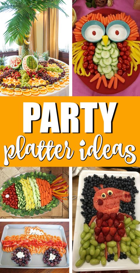 Vegetable Platter Ideas Trays, Veggie Tray Ideas Parties Presentation, Vegetables Platter Ideas, Fun Veggie Tray Ideas, Easy Fruit Tray Ideas, Pretty Veggie Tray Ideas, Fruit Plates Party Platter Ideas, Veggie Tray Ideas Parties, Cute Veggie Tray Ideas