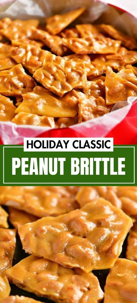 Peanut brittle is a holiday classic. No Fail Peanut Brittle, Christmas Peanut Brittle, Homemade Peanut Brittle Recipe, Easy Brittle Recipes, Peanut Brittle Cookies, Christmas Brittle Recipes, How To Make Peanut Brittle, Peanut Brittle Recipe Old Fashioned, Peanut Brittle Recipe Easy