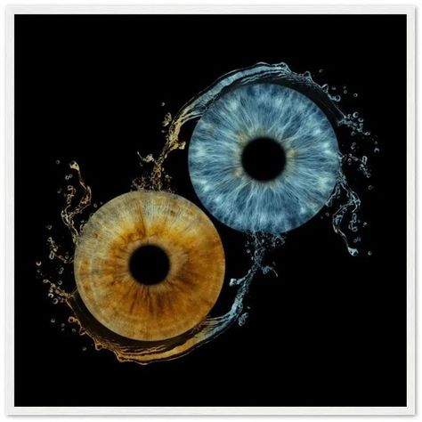 The Waves - Custom Duo Iris White Framed Poster Pretty Eyes Color, Iris Photography, Iris White, Iris Eye, Iris Art, Eyes Color, Custom Eyes, Crazy Eyes, Eye Photography