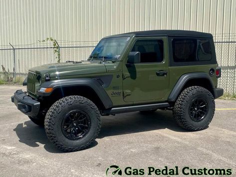 Jeep JL Wrangler with ReadyLIFT suspension, Fuel Offroad wheels, and Mickey Thompson tires. Gas Pedal Customs - Ada, MI 49301 2 Door Jeep, Two Door Jeep Wrangler, Offroad Wheels, Offroad Accessories, Jl Wrangler, Jeep Jl, Jeep Rubicon, Jeep Tj, Jeep Wrangler Jl