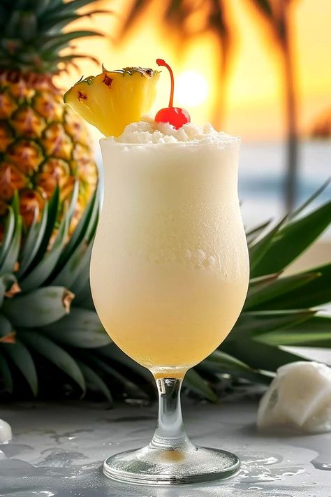 Blissful Bacardi Breeze Bacardi Pina Colada Recipe, Cocktails Made With Rum, Frozen Pina Colada, Creamy Cocktails, Pina Colada Recipe, Rum Recipes, Bacardi Rum, Gourmet Snacks, Frozen Cocktails