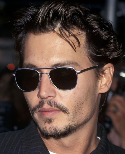 Johnny Depp Sunglasses, Johnny Depp Public Enemies, Johnny Depp 2023, Johnny Depp Glasses, Johnny Depp Hairstyle, 90s Johnny Depp, Vampire Clothes, Johnny Depp Fans, Young Johnny Depp