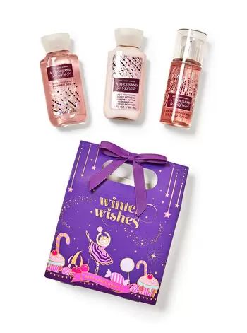 A Thousand Wishes Mini Gift Box Set | Bath & Body Works Pink Prosecco, A Thousand Wishes, Gift Box Birthday, Fine Fragrance Mist, Perfume Set, Mini Gift, Bright Florals, Bath And Body Care, Fragrance Mist