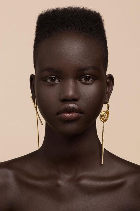 Model Adut Akech Bior radiates elegance in new editorial for Ryan Storer Jewelry by photographer Jay Exposito Adut Akech, Dark Skin Beauty, Afro Punk, Dark Skin Women, Jewelry Model, African Beauty, Black Women Art, Black Is Beautiful, Black People