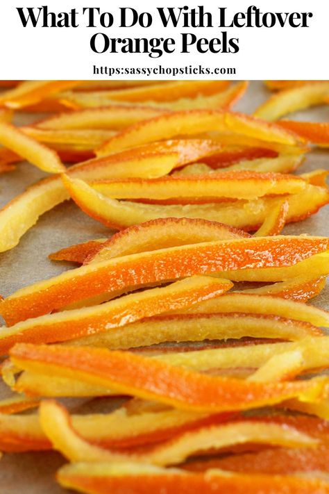 What to do with leftover orange peels? Discover the versatility of orange peels and unlock their hidden potential with these innovative ideas. Things To Do With Orange Peels, Leftover Mandarin Oranges, What To Do With Oranges, Leftover Oranges What To Do With, Leftover Orange Peels, Recipes With Candied Orange Peel, Orange Peal, Leftover Food, Orange Peels