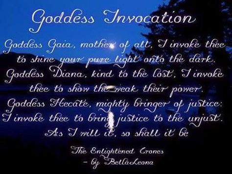 so mote it be.... Goddess Invocation, Invocation Prayer, Hekate Goddess, Summoning Spells, Grey Witch, Esoteric Knowledge, Goddess Magick, Lily Tattoo Design, Charmed Book Of Shadows