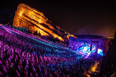 Our Story - Red Rocks Amphitheatre Concert Venues, Colorado Girl, Apollo Theater, Red Rock Amphitheatre, Historical Timeline, Concert Venue, Red Rocks, Rock Concert, Red Rock