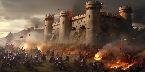 Besieging the Fortress: Tactics Employed in Medieval Warfare Medieval Battle Tactics, Battle Tactics, Medieval Battle, Medieval Warfare, Medieval Times, The Middle Ages, Medieval Fantasy, Middle Ages, Card Game