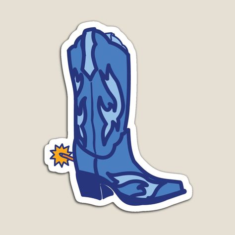 Blue Cowboy Boots Wallpaper, Blue Cowboy Boots Aesthetic, Cowgirl Stickers Aesthetic, Cowboy Boots Sticker, Cowboy Boot Sticker, Cowboy Stickers Westerns, Blue Cowboy Boots, Png Icons, Red Taylor