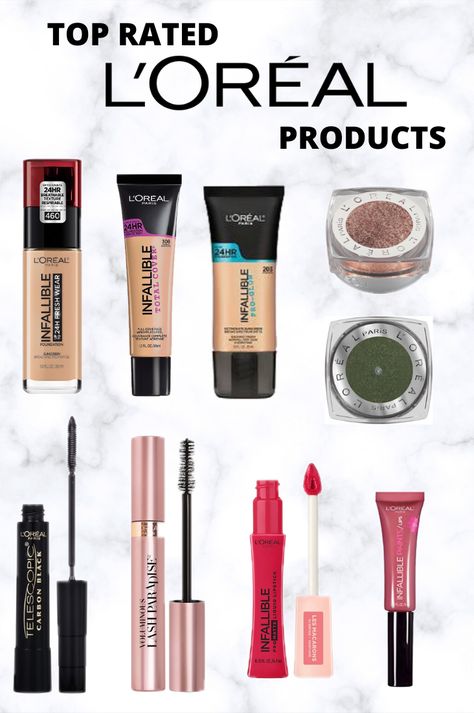 Loreal Cosmetics, Telescopic Mascara, Infallible Pro Matte, Makeup Favorites, Lash Paradise, Best Drugstore Makeup, Favorite Makeup, Matte Gloss, Favorite Makeup Products