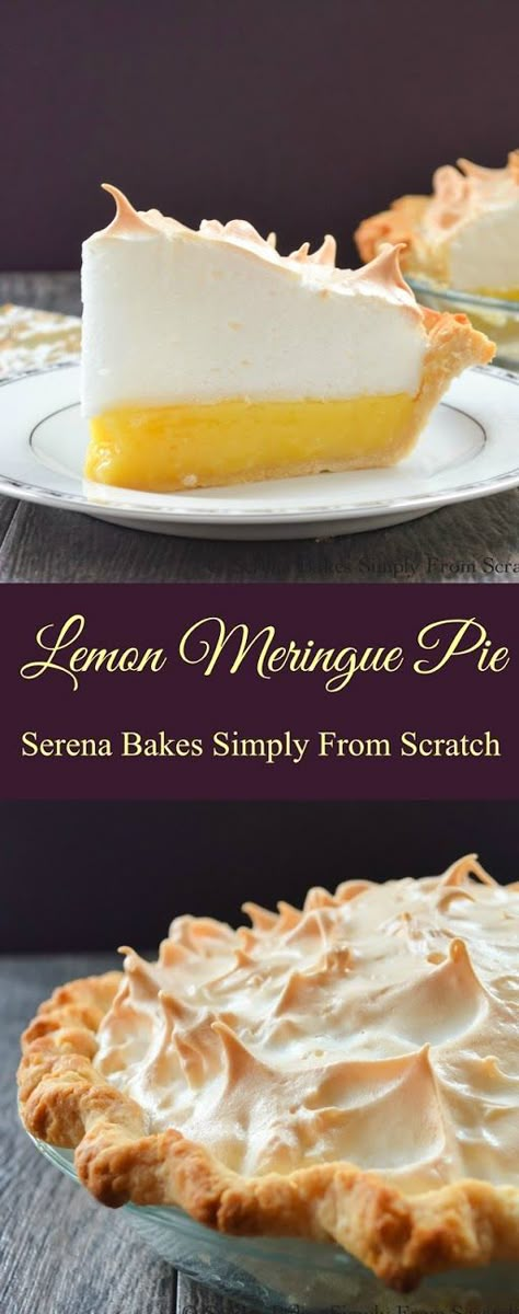 Lemon Meringue Pie with a recipe for a weep free meringue! Easy step by step instructions. Amazing Pies, Yummy Pie, Meringue Pie Recipes, Meringue Recipe, Whoopie Pie, Dessert Aux Fruits, Lemon Meringue Pie, Meringue Pie, Sweet Pie