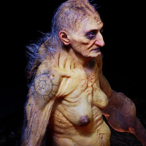 ArtStation - Witcher Hag Fan Art , Greg Strangis Zbrush Character, Old Hag, Thing One, Dark Artwork, Alien Concept, Alien Concept Art, Occult Art, Fantasy Monster, Coven