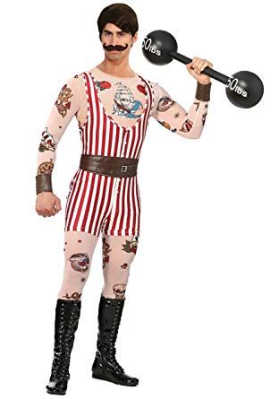 Bayi Co. Men's Vintage Strongman Costume X-Large Strongman Costume, Vintage Strongman, Strong Man Costume, Halloween Hombre, Scar Wax, Circus Vintage, Circus Costume, Halloween Cake, Spandex Shirts