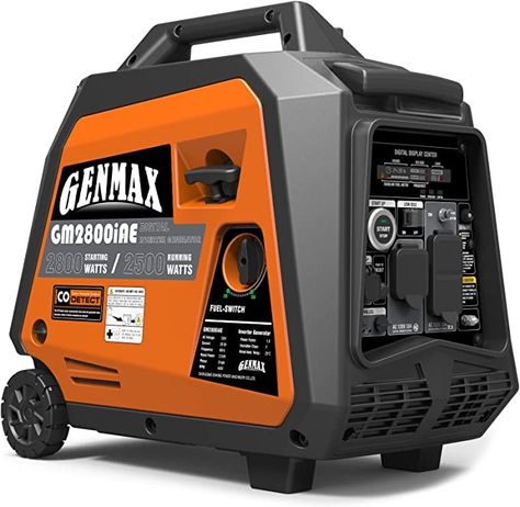 GENMAX Outdoor Power Equipment GM2800iAE Super Quiet Portable Inverter Generator EPA Compliant(GM2800iAE) Gas Powered Generator, Portable Inverter Generator, Home Improvement Outdoor, Inverter Generator, Natural Gas Generator, Dual Fuel Generator, Portable Generator, Gas Generator, Power Inverter