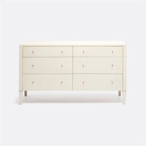 Conrad 60 inch Dresser design by Made Goods – BURKE DECOR Dresser Design, Dresser Furniture, Cool Mirrors, White Nightstand, Double Dresser, French Grey, Dressers And Chests, Apartment Inspiration, Burke Decor