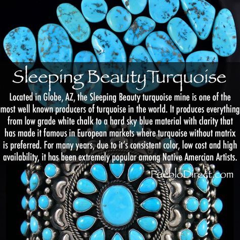 Sleeping Beauty Turquoise Meaning, Sleeping Beauty Turquoise Jewelry, Types Of Turquoise, How To Identify Rocks, Santa Fe Jewelry, Stone Meanings, Vintage Turquoise Jewelry, Turquoise Stone Jewelry, Stone Types