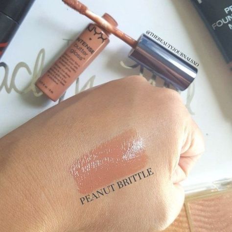 NYX Intense Butter Gloss in Peanut Brittle - November Monthly Favorites and Reviews -  - IG: @thebeautyjournalsxo Growing Butternut Squash, Nyx Intense Butter Gloss, Types Of Makeup Looks, Nyx Butter, Nyx Butter Gloss, Butter Gloss, Monthly Favorites, Peanut Brittle, Types Of Makeup