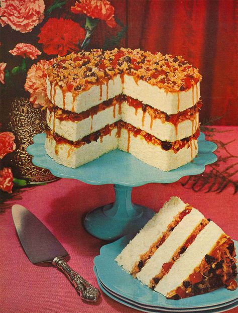 What Is Alabama's Lane Cake, And Why Is It Famous? Lane Cake Recipe, Fluffy White Frosting, Lane Cake, Southern Living Recipes, Dried Peaches, Cake Show, Peach Schnapps, Layer Cakes, Food Articles