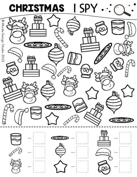 The allure of Christmas ISpy printables is having your kids focused on a festive game, where they’re searching for hidden treasures amidst a sea of Christmas cheer. Seek And Find, Kids Focus, Hidden Treasures, Free Christmas, Christmas Cheer, Design Studio, Christmas