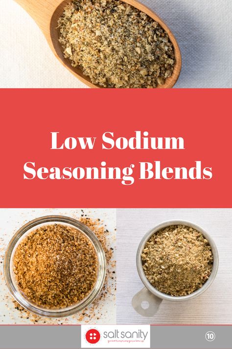 No time to mix your own spices? These low sodium seasoning blends will elevate your cooking with big flavor and minimal salt! Low Sodium Ranch Dressing, Low Sodium Pizza, Easy Low Sodium Recipes, Low Sodium Snacks, Pasta Marinara, Salt Free Seasoning, No Sodium Foods, Seasoning Blends, Low Sodium Diet