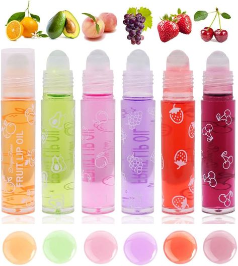 Roll On Lip Gloss, Skin Care Salon, Bright Lips, Pigmented Lips, Dermatological Skin Care, Lip Gloss Set, Plumping Lip Gloss, Peach Orange, Perfect Pink