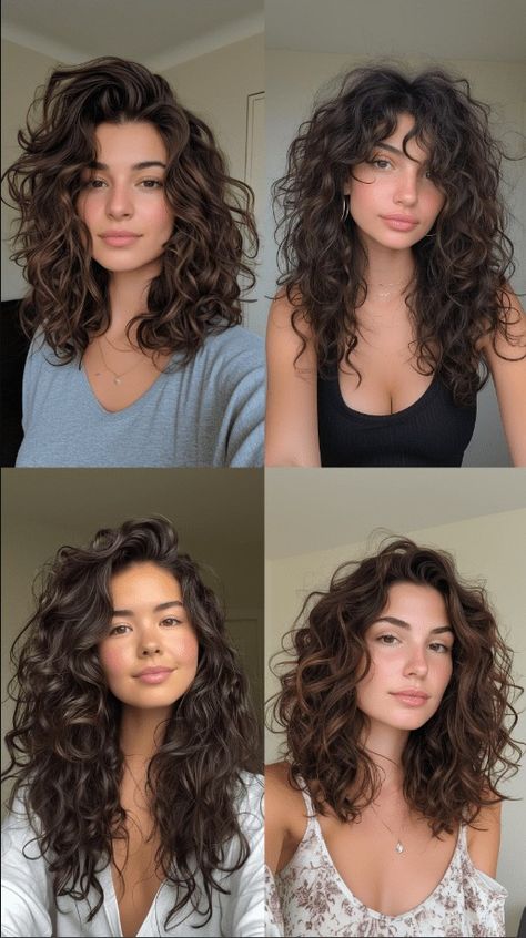 Natural Curly Hair Cuts, Curly Hair Photos, Wavy Haircuts, Haircuts For Wavy Hair, Haircuts For Curly Hair, Natural Curly Hair, Curly Hair Inspiration, Round Faces, Curly Hair Cuts