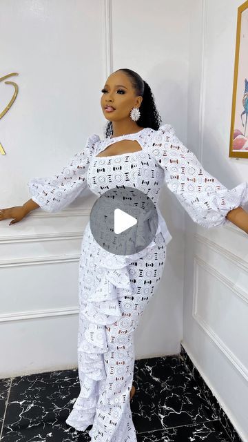 White Lace Styles In Nigeria, Lace Long Gown, Ankara Jackets, Ankara Designs, Bodycon Dress Casual, Asoebi Styles, African Fashion Women Clothing, Lace Styles, Uk Size 16