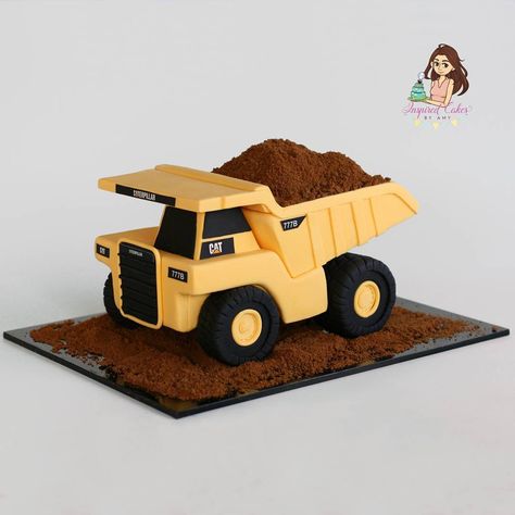 Dump Truck Birthday Cake, Man Cake Ideas, Dump Truck Cake, Masculine Cake, Dump Truck Cakes, Truck Birthday Cake, Cake Bear, Truck Birthday Cakes, Car Cakes