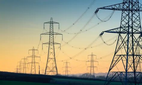 National Grid to lose Great Britain electricity role to independent operator | National Grid | The Guardian Transmission Tower, National Grid, Source Energy, Aesthetic Places, Transmission Line, Power Lines, Energy Crisis, Economic Times, Green Technology