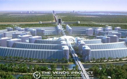 The Venus Project concept city 3 Venus Project, Falling Water House, Futuristic Building, Future Perfect, Economic Systems, Amazing Buildings, Future City, Future Technology, Futuristic Architecture