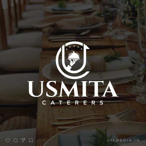 USMITA CATERS --- A catering service logo design by @Uixmedia.in . If you're interested, feel free to send us a direct message and we'll be happy to assist you. What do you think? What do you think about this awesome Concept? Let me know your thoughts in the comments! Have a great day y'all.. ➡ Pro design ➡ All formats ➡ Unlimited revisions ➡ Mockups ➡ Color options . #logo #design #graphicdesign #branding #logodesigner #art #logodesigns #graphicdesigner #logodesign #logos #brand #lo... Catering Logo Ideas Brand Identity, Catering Company Logo, Catering Business Logo, Catering Logo Design, Service Logo Design, Catering Logo, Food Logo Design, House Floor Design, Catering Business