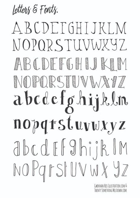 Lettering fonts Cool Lettering Fonts Alphabet, Journal Fonts Handwriting, 2023 Doodle, Hand Written Fonts, Fonts Abc, Doodle Writing, Block Letter Alphabet, Font Tutorial, Cursive Letters Font