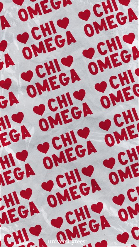 Chi Omega Symphony, Zta Letters, Chi Omega Recruitment, Big/little Baskets, Sorority Buttons, Big Little Canvas, Omega Red, Tri Delt, Sorority Banner