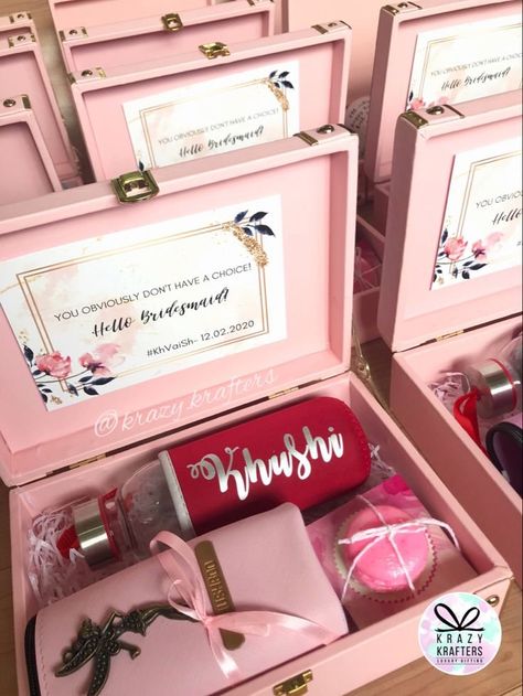 Bridesmaid Gift Hamper Ideas, Bride To Be Hamper Ideas, Bridesmaid Hamper Ideas, Bridesmaid Gift Hamper, Bridesmaid Hamper, Bridesmaid Proposal Gift Ideas, Proposal Gift Ideas, Bridesmaid Kit, Wedding Hampers