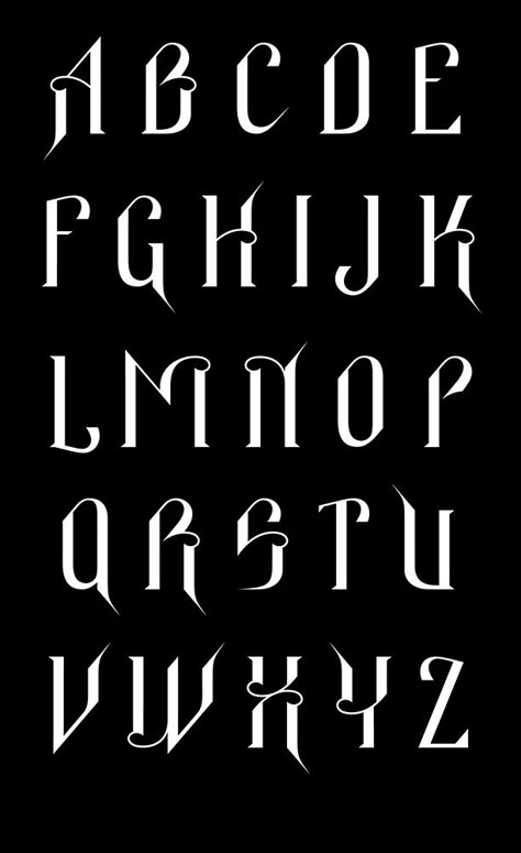 Typeface - Graphis Lettering Styles Alphabet, Gothic Font, Graffiti Lettering Fonts, Typography Alphabet, Aesthetic Fonts, Lettering Alphabet Fonts, Font Inspiration, Graphic Design Fonts, Creative Typography