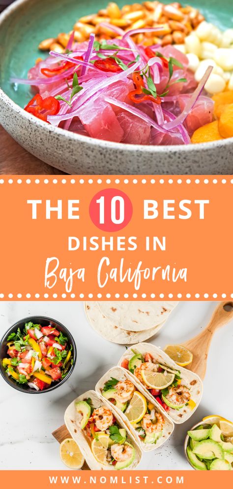 Baja Med Cuisine combines flavors from Mexico, Asia, and the Mediterranean to deliver fresh, savory goodness to your taste buds. We've collected some of the most DELICIOUS foods you MUST try on your next trip to Baja California.  #bajacalifornia #california #food #healthyfood #mexicanfood #bajacalifornian #bajafood #worldfood #foodtravel #travelfood Baja Recipes, California Mexican Food, California Cuisine Recipes, Restaurant Appetizers, California Food, Salad Dishes, Fresh Salsa, Asian Flavors, Best Dishes