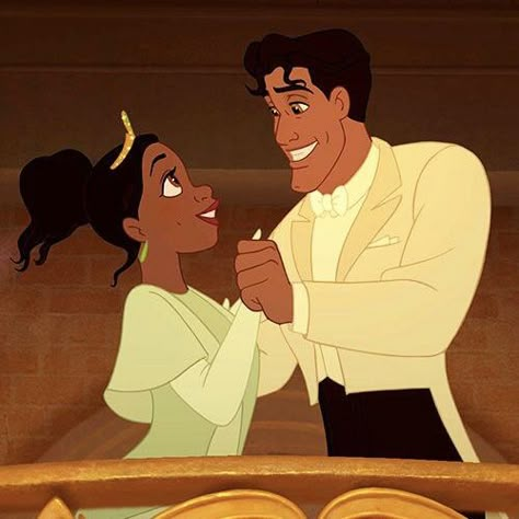 Disney Çiftleri, Disney Amor, Couples Disney, Disney Mignon, Tiana And Naveen, Tiana Disney, Prince Naveen, Disney Romance, Princesa Tiana