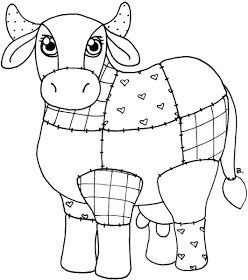 Patchwork Cow, Cow Applique, Cow Craft, Farm Quilt, Applique Quilt Patterns, Baby Quilt Patterns, Applique Templates, Applique Quilting, Animal Quilts