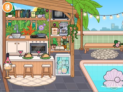 Pool House Toca Boca Ideas, Toca Boca House Ideas Outside, Toca Boca Room Ideas Pool House, Pool Area Toca Boca, Pool Toca Boca Ideas, Toca Boca Patio Ideas, Toca Boca Pool House Ideas, Toca Boca Room Ideas Vacation Pool Villa, Toca Boca Vacation House Ideas