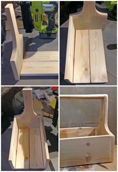 Kids Woodworking Projects, Wood Caddy, Tre Kunst, Woodworking Projects Furniture, Into The Wood, Woodworking Projects For Kids, Woodworking Furniture Plans, Scrap Wood Projects, Woodworking Plans Diy