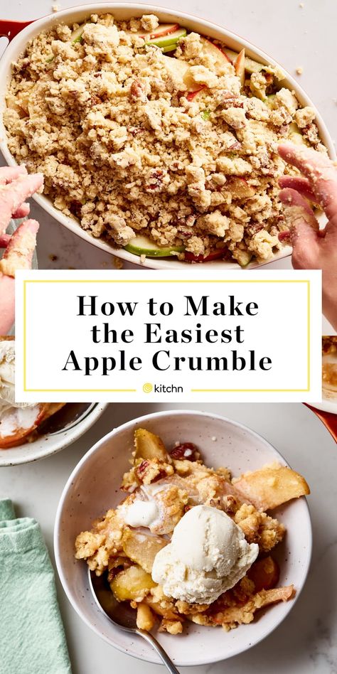 How To Make the Easiest Apple Crumble Recipe For Apple Crumble, Best Apple Crumble, Apple Cobbler Easy, Apple Crisp Pie, Easy Apple Crumble, Apple Bites, Apple Crumble Recipe, Apple Recipes Easy, Peach Crisp