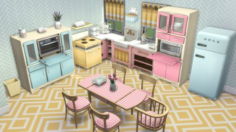 RETRO VINTAGE VIBE – Mundo Sims Sims 4 Retro Cc, Furniture Cc, Gaming Stuff, Vintage Americana, Sims 4 Houses, Vintage Vibe, Sims 4 Mods, Vintage Vibes, Vintage Furniture