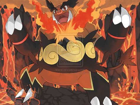 Enbuoh by seiryuuden.deviantart.com on @deviantART Pokemon Emboar, Emboar Pokemon, Istp Istj, Obi One, Fire Pokemon, Pokemon Starters, Pokemon Pocket, Pokémon Black And White, Pokemon 20