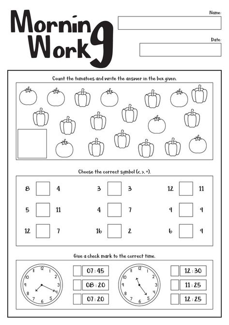 Explore these vibrant 1st-grade morning worksheets and bring some fun and inspiration into your child's daily routine. Foster a love for learning and help them shine in the classroom with these captivating resources. #EarlyLearning #MorningWork #ElementaryEducation #1stgrademornin Morning Worksheets 3rd Grade, Morning Menu Homeschool Printables Free 1st Grade, Free Homeschool Printables 2nd Grade, Morning Work For First Grade, 1st Grade Social Studies Worksheets, 3rd Grade Morning Work, Morning Worksheets, Addition Worksheets First Grade, 2nd Grade Morning Work