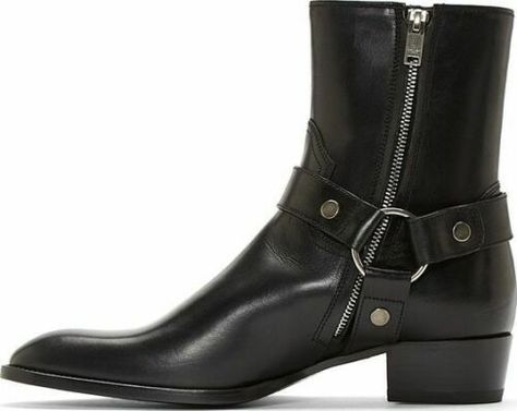 Mens Heeled Boots, Mens Style Accessories, Dress Boots Men, Chelsea Boots Men Outfit, Motorcycle Trip, Boot For Men, Saint Laurent Boots, Boots Men Outfit, Mens Brown Boots