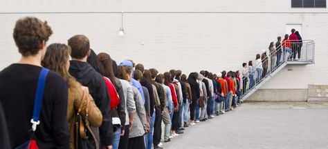 Queue(noun):a line of people waiting to enter a building, buy something etc, or a line of vehicles waiting to move./Queue(verb),/Book:4,/Page:11 Standing In Line, Medical Tourism, Lds Quotes, Going Viral, General Conference, Waiting In Line, Health Services, Supply Chain, The Words