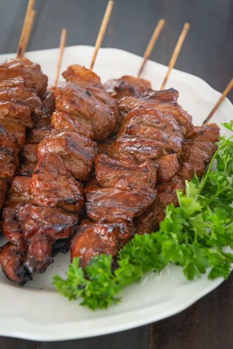 Filipino Pork Barbecue Recipe, Barbeque Pork, Pork Barbecue, Barbecue Recipe, Pork Marinade, Barbeque Recipes, Filipino Foods, Barbecue Sauce Recipes, Barbecue Pork