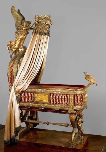 The Cradle of the King of Rome Kunsthistorisches Museum Wien, City Of Paris, Cradle Bedding, Baby Cradle, Second Wife, The Cradle, Victorian Furniture, Luxury Baby, Empire Style