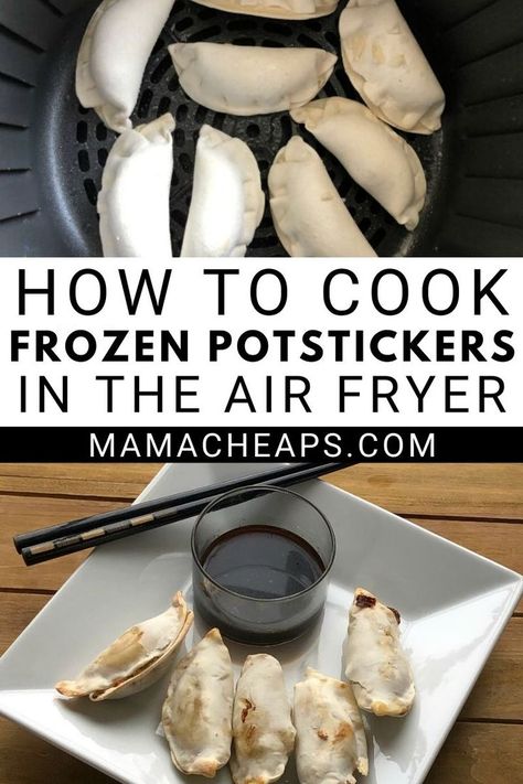 Potstickers In Air Fryer, Frozen Potstickers, Air Fryer Review, Frozen Appetizers, Cooks Air Fryer, Air Fried Food, Air Fryer Oven Recipes, Air Fry Recipes, Air Fryer Recipes Chicken