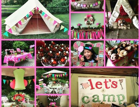 Here's Our Party on Catch My Party Birthday Glamping, Glamping Hacks, Glamping Kitchen, Glamping Accessories, Glamping Food, Glamping Diy, Diy Glamping, Glamping Camper, Glamping Outfit